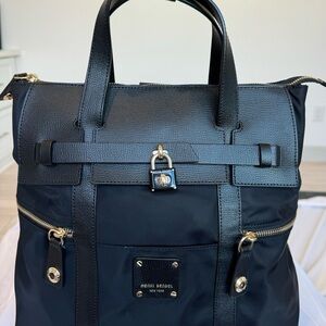 Henri Bendel Jetsetter black backpack/tote bag in like new condition.